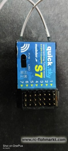 Modster Empfänger QuickSky S7 2.4 GHz Futaba FASST