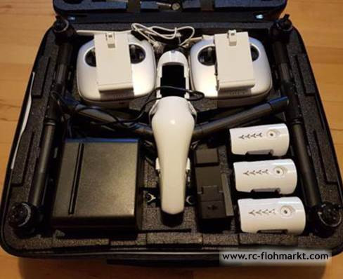 DJI Inspire 1 RAW, 2 Fernbedienungen, 3 Akkus,