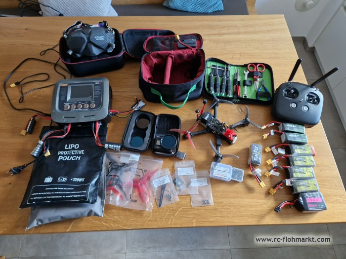 FPV Drohne mit DJI FPV System und allem Zubehr zu