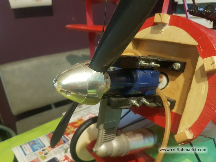 Rc Flugzeug roter baron komplett ca. 1,30m flgel