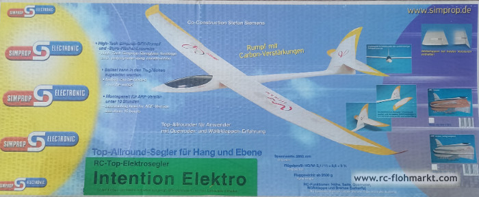 Intention ARF E-Segler 2860mm(Simprop)
