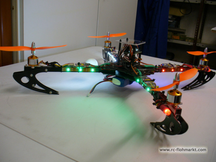 Drohne-Quadrocopter mit Sender+ Empfnger u. Akku