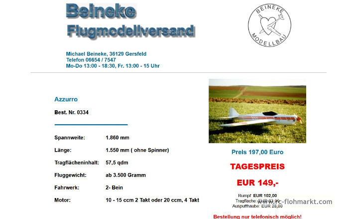 Suche Azzuro von Beineke Suche Azzuro von Beineke