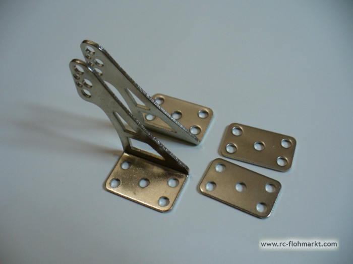 Metall-Ruderhörner (12 Paar) mit Gegenplatte und 6 Metall-Ruderhörner (12 Paar) mit Gegenplatte und 6