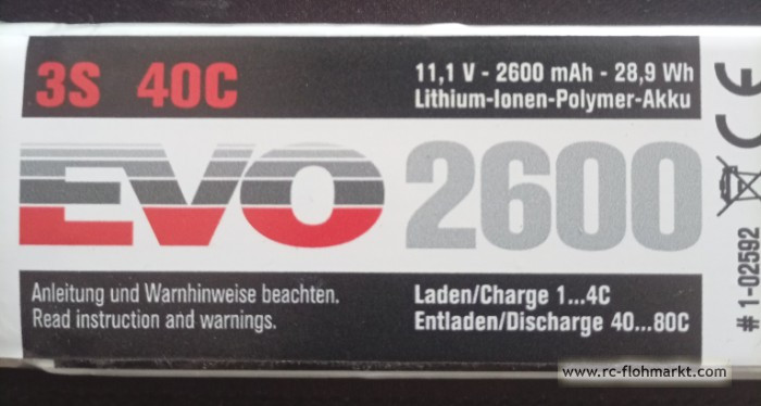 Roxxy EVO 2600 Akku 15,00�